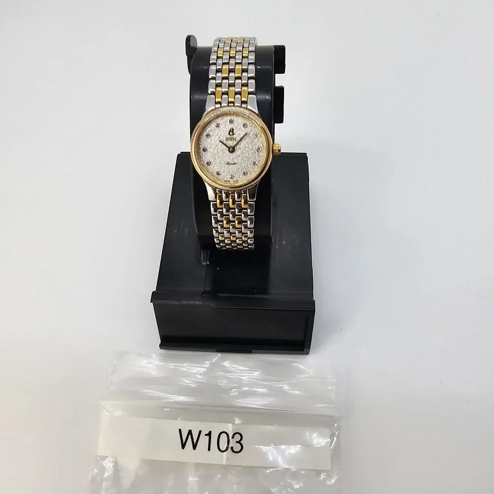 Ernest Borel Women's Watch 21MM Gray Dial Gray Gold Tone Bracelet 6